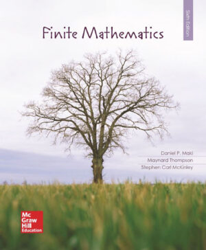 Finite Mathematics 6th 6E Daniel Maki Maynard Thompson
