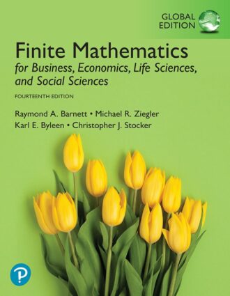Finite Mathematics 14th 14E Raymond Barnett Michael Ziegler