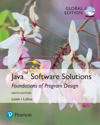 Java Software Solutions Foundations of Program Design 9th 9E