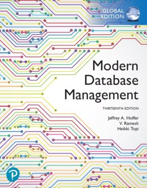 Modern Database Management 13th 13E Jeffrey Hoffer Ramesh