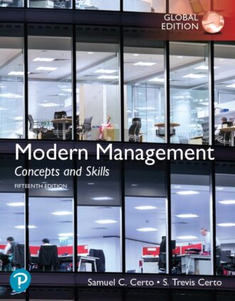 Modern Management Concepts and Skills 15th 15E Samuel Certo