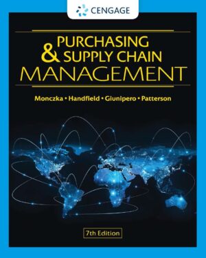 Purchasing and Supply Chain Management 7th 7E Robert Monczka