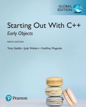 Starting Out with C Early Objects 9th 9E Tony Gaddis