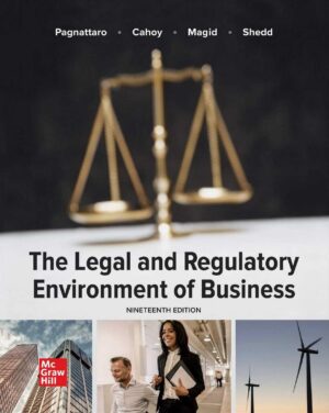 The Legal and Regulatory Environment of Business 19th 19E