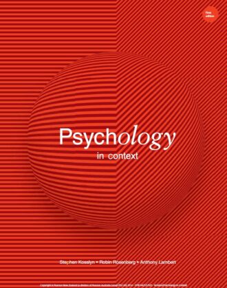 Psychology in Context 1st 1E Stephen Kosslyn Robin Rosenberg