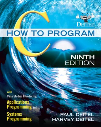 C How to Program 9th 9E Paul Deitel Harvey Deitel