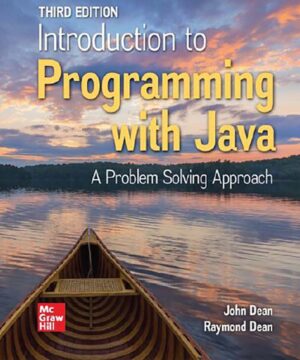 Introduction to Programming with Java A:problem Solving Approach