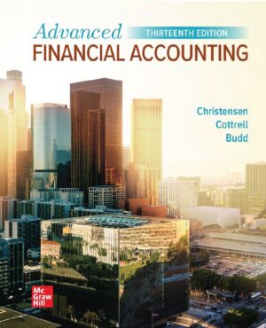 Advanced Financial Accounting 13th 13E Theodore Christensen