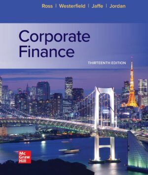 Corporate Finance 13th 13E Stephen Ross Randolph Westerfield