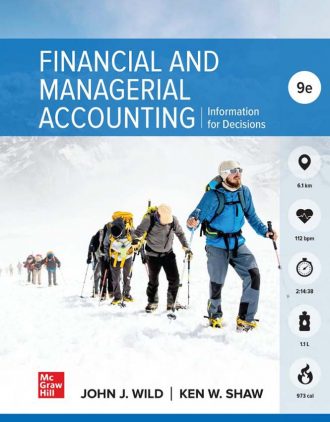 Financial and Managerial Accounting 9th 9E John Wild