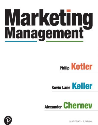 Marketing Management 16th 16E Philip Kotler Kevin Lane Keller