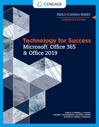 Technology for Success Microsoft Office 365 and Office 2019 Sandra Cable