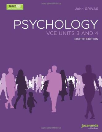 Psychology VCE Units 3 and 4 8th 8E John Grivas