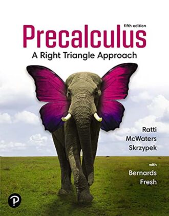 Precalculus A Right Triangle Approach 5th 5E Marcus McWaters