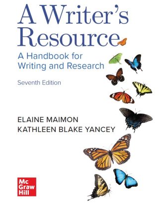 A Writers Resource A Handbook for Writing and Research 7th 7E