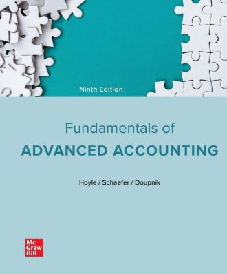 Fundamentals of Advanced Accounting 9th 9E Joe Hoyle